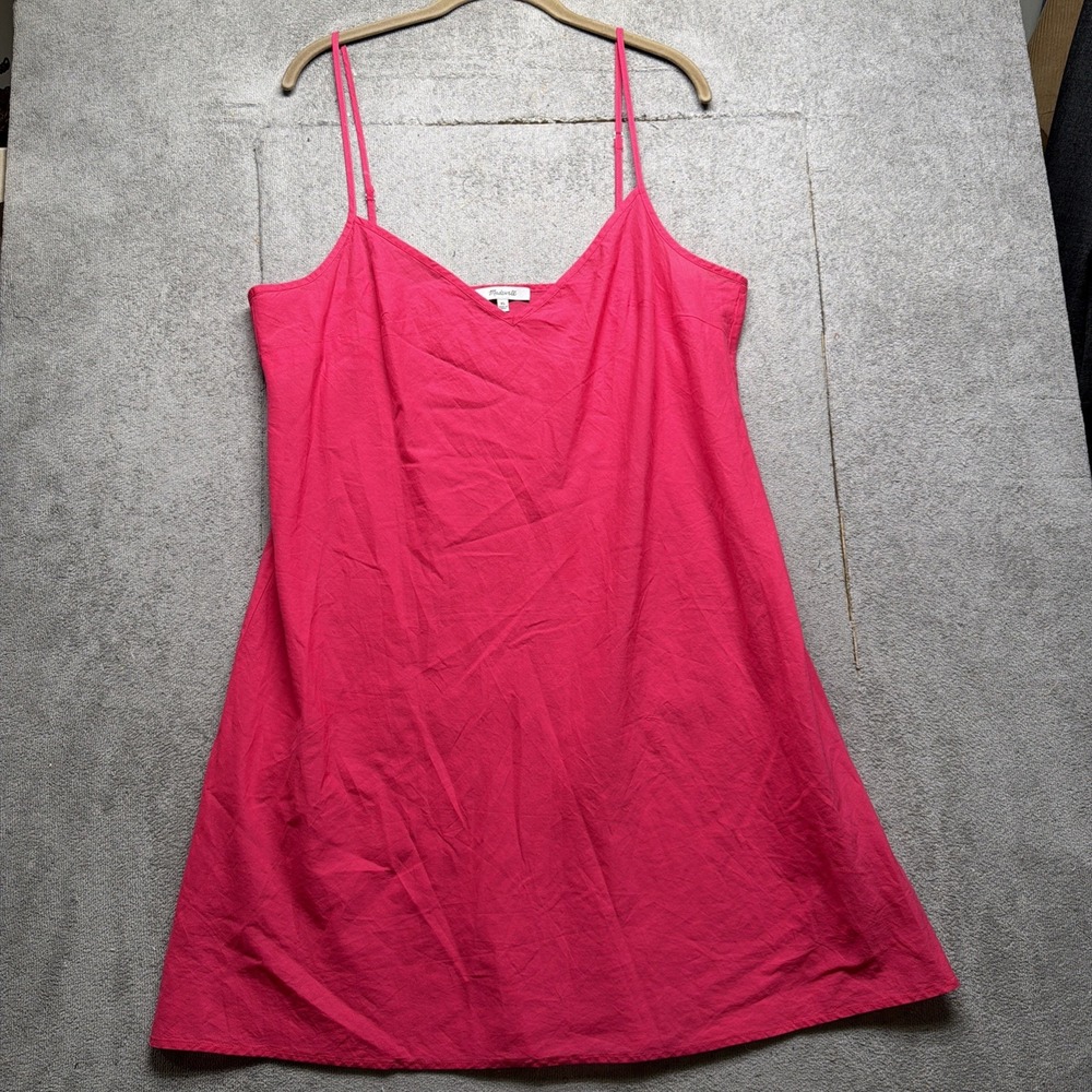 Madewell Dress Pink Spaghetti Strap Slip Dress Women's XL Casual Summer
